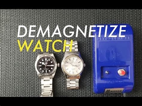 demagnetize rolex watch|how to demagnetize watches.